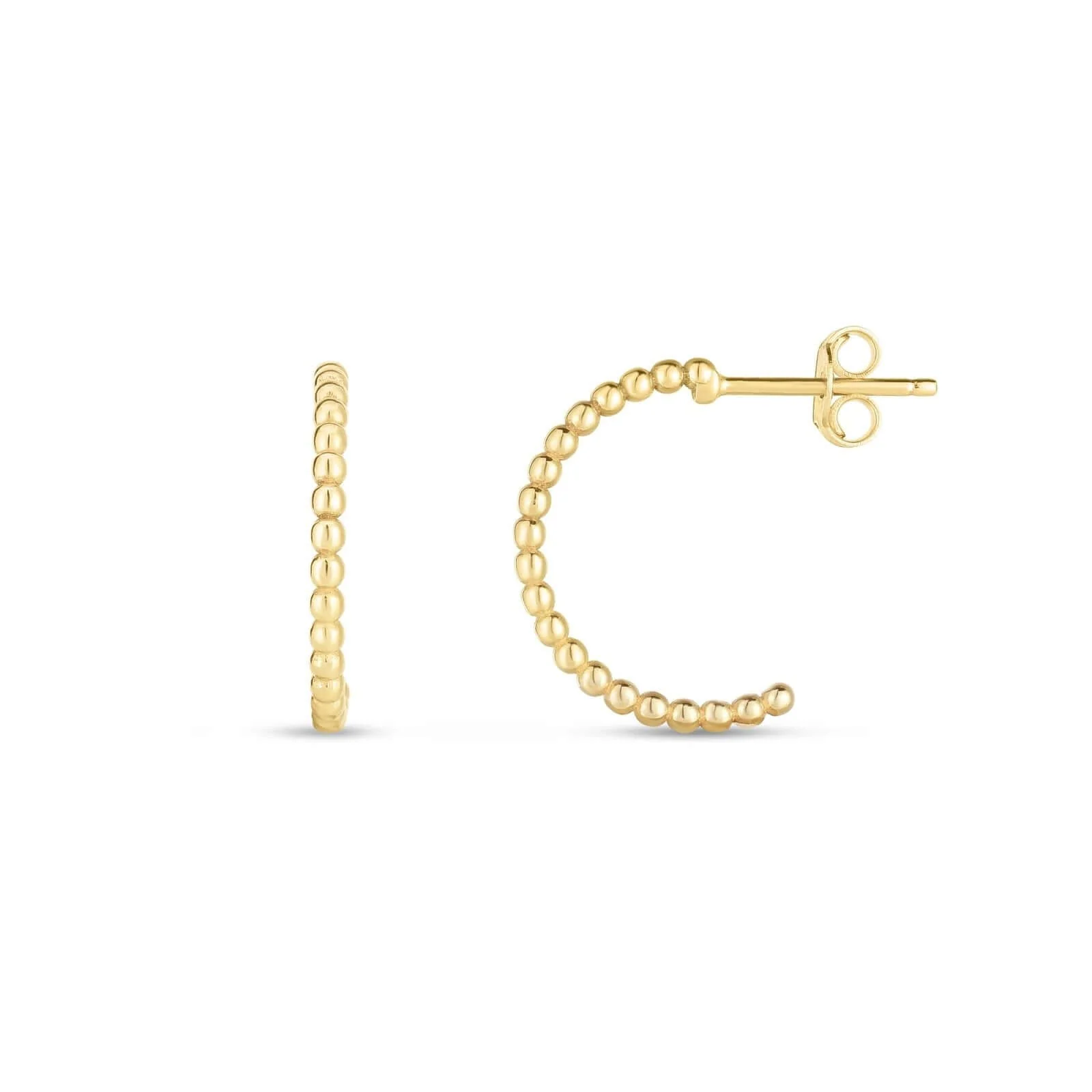 Image of 14K Gold Prosecco Single Row Earrings