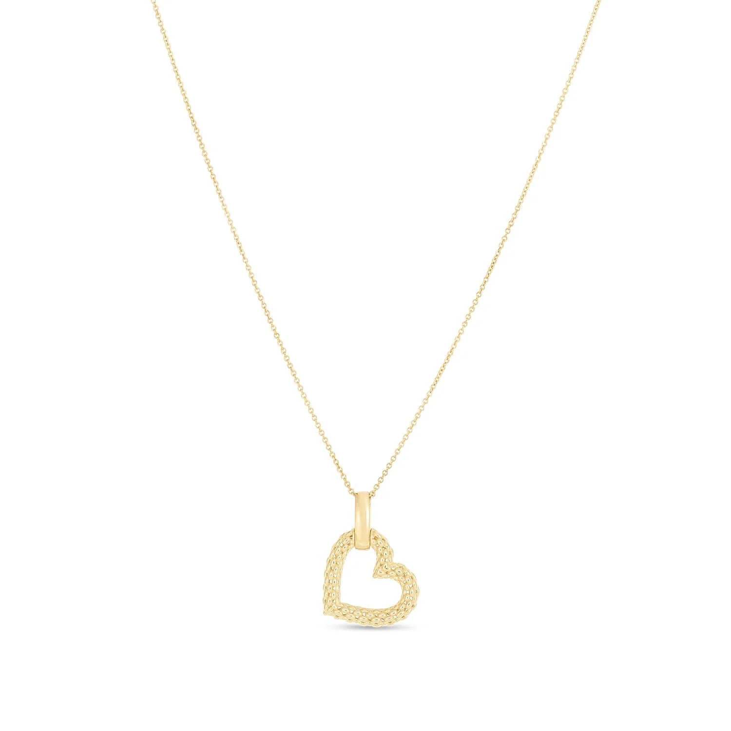 Image of 14K Gold Prosecco Heart Necklace