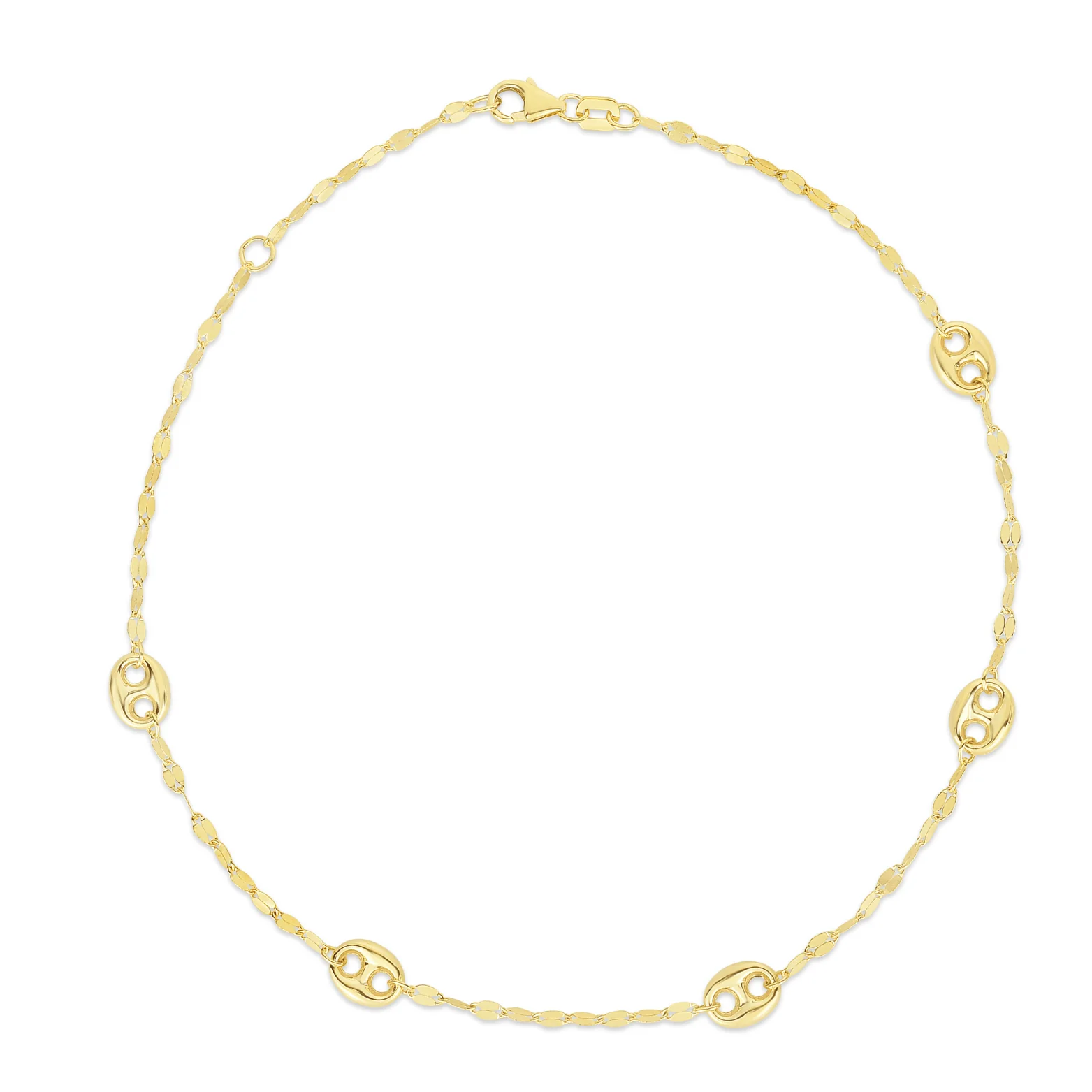 Image of 14K Gold Mariner Anklet
