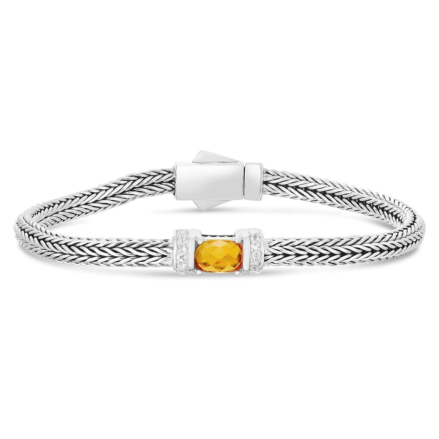 Image of Mini Woven Citrine Bracelet