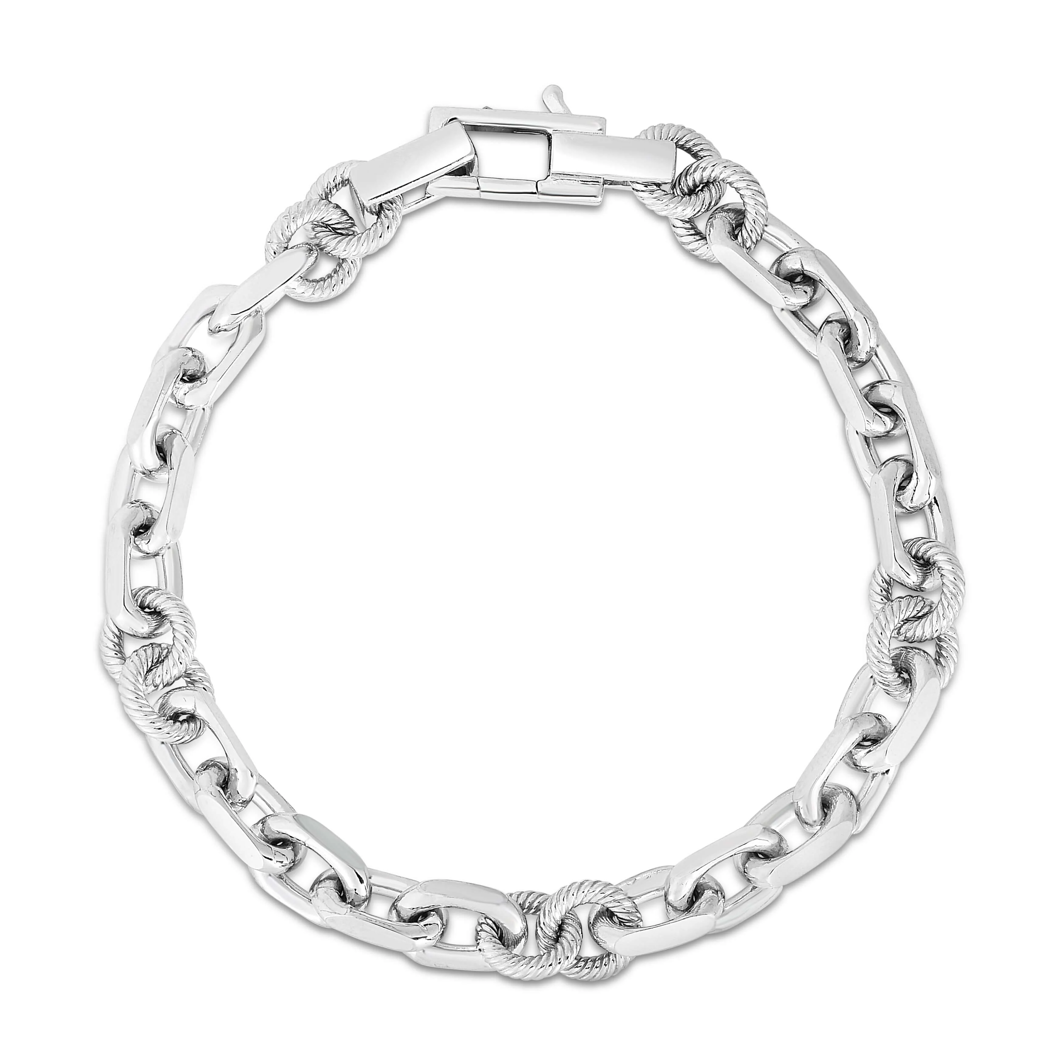 Image of Sterling Silver Marco Cable Chain Bracelet