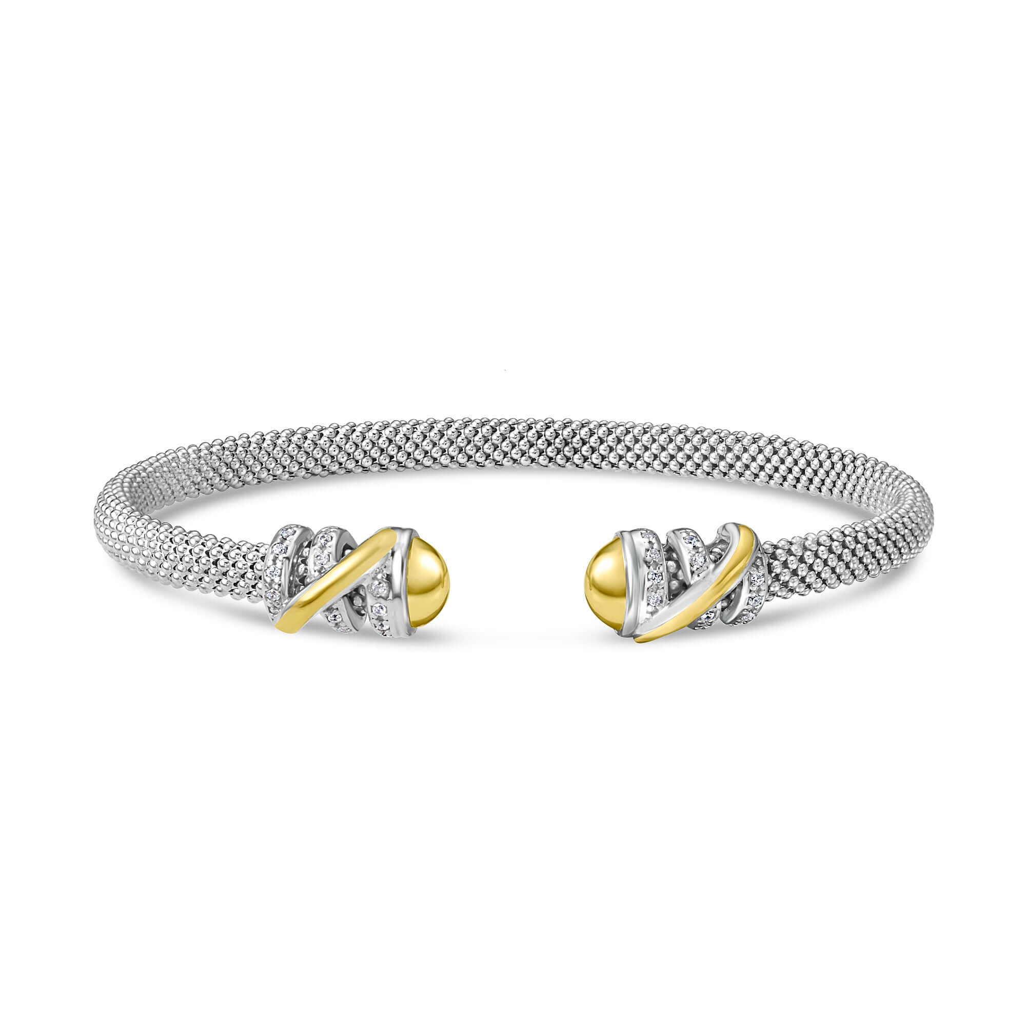 Image of Silver & 18K Gold Prosecco Tally Cuff