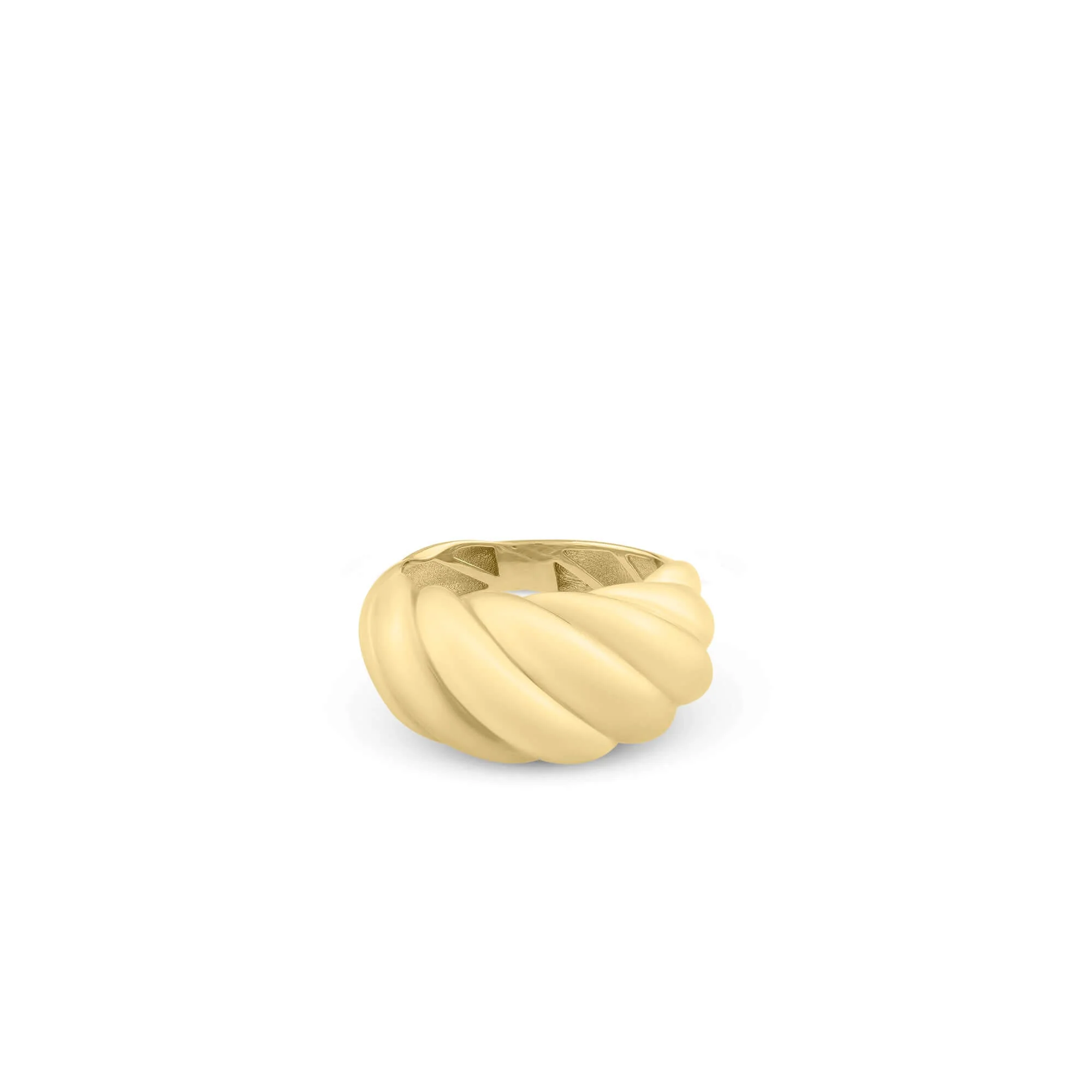 Image of 14K Gold 12mm Cable Twist Ring