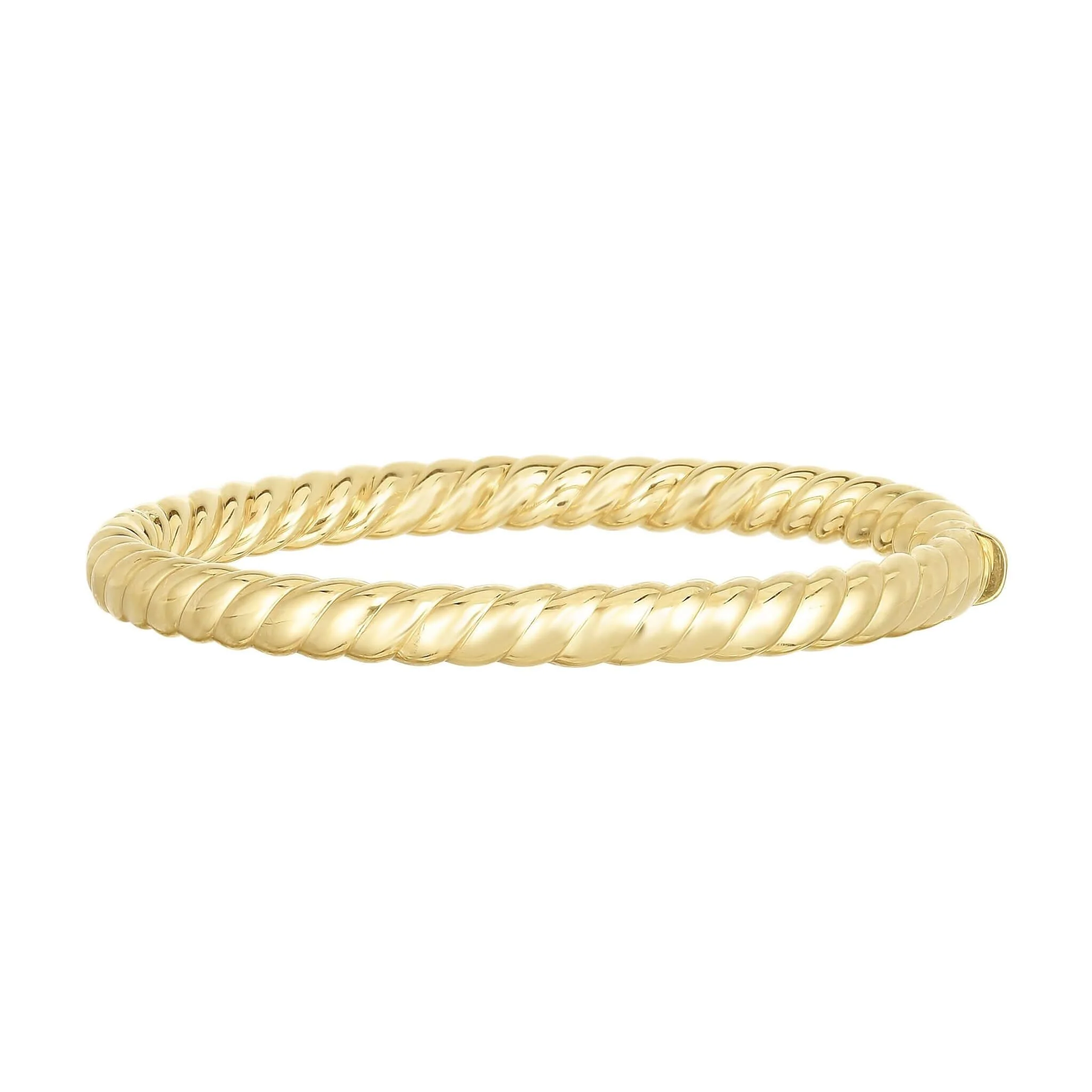Image of 14K Gold 6mm Cable Bangle