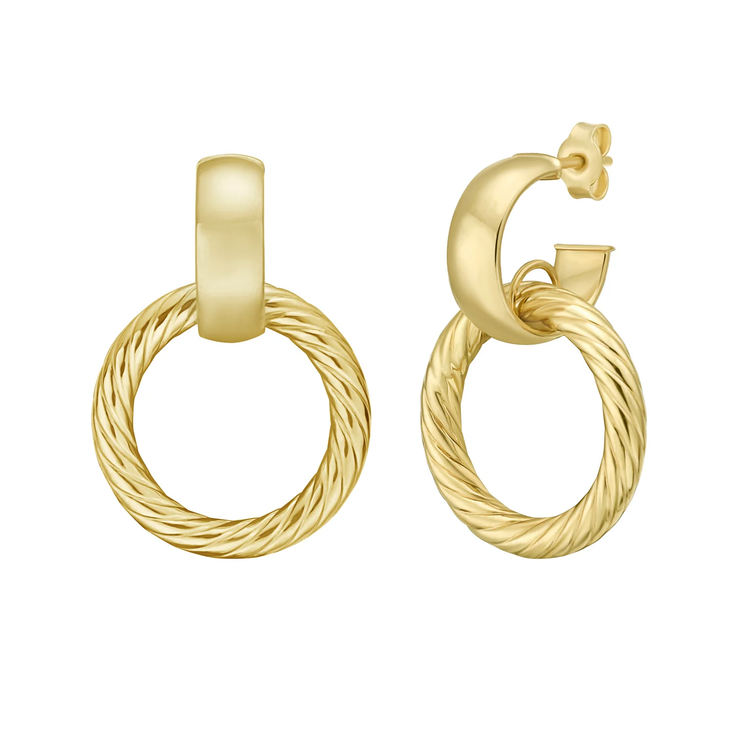 Image of 14K Small Contessa Door Knocker Earrings