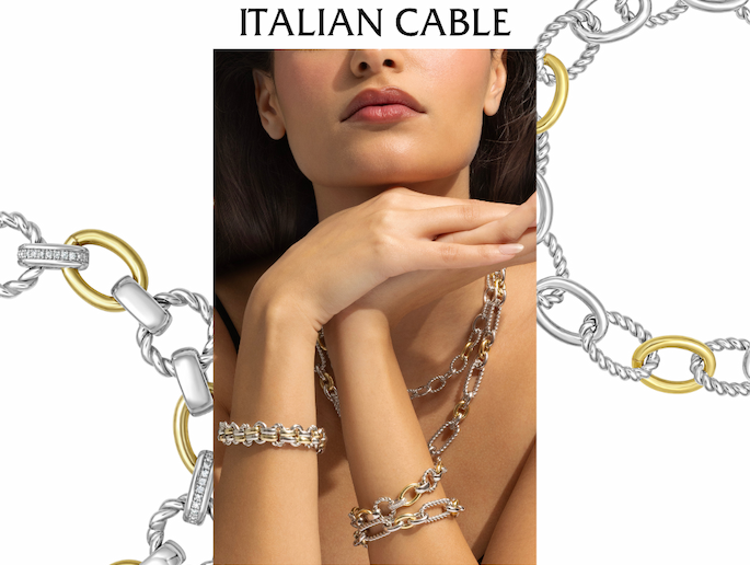 Discover the Italian Cable Collection from Phillip Gavriel.