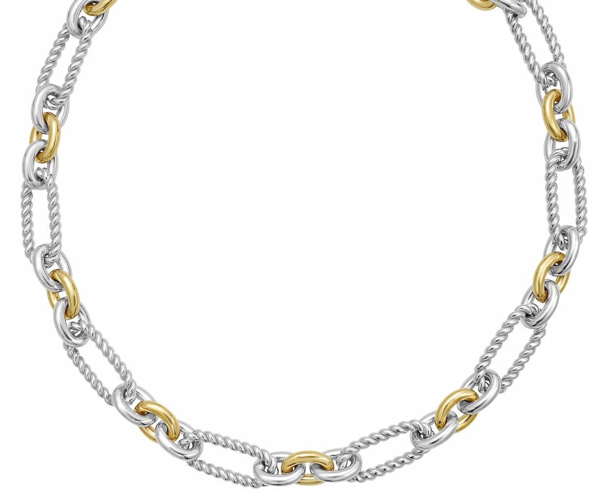 Milano Link Necklace Italian Cable Collection