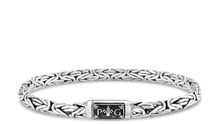 Silver Men's Byzantine Bracelet