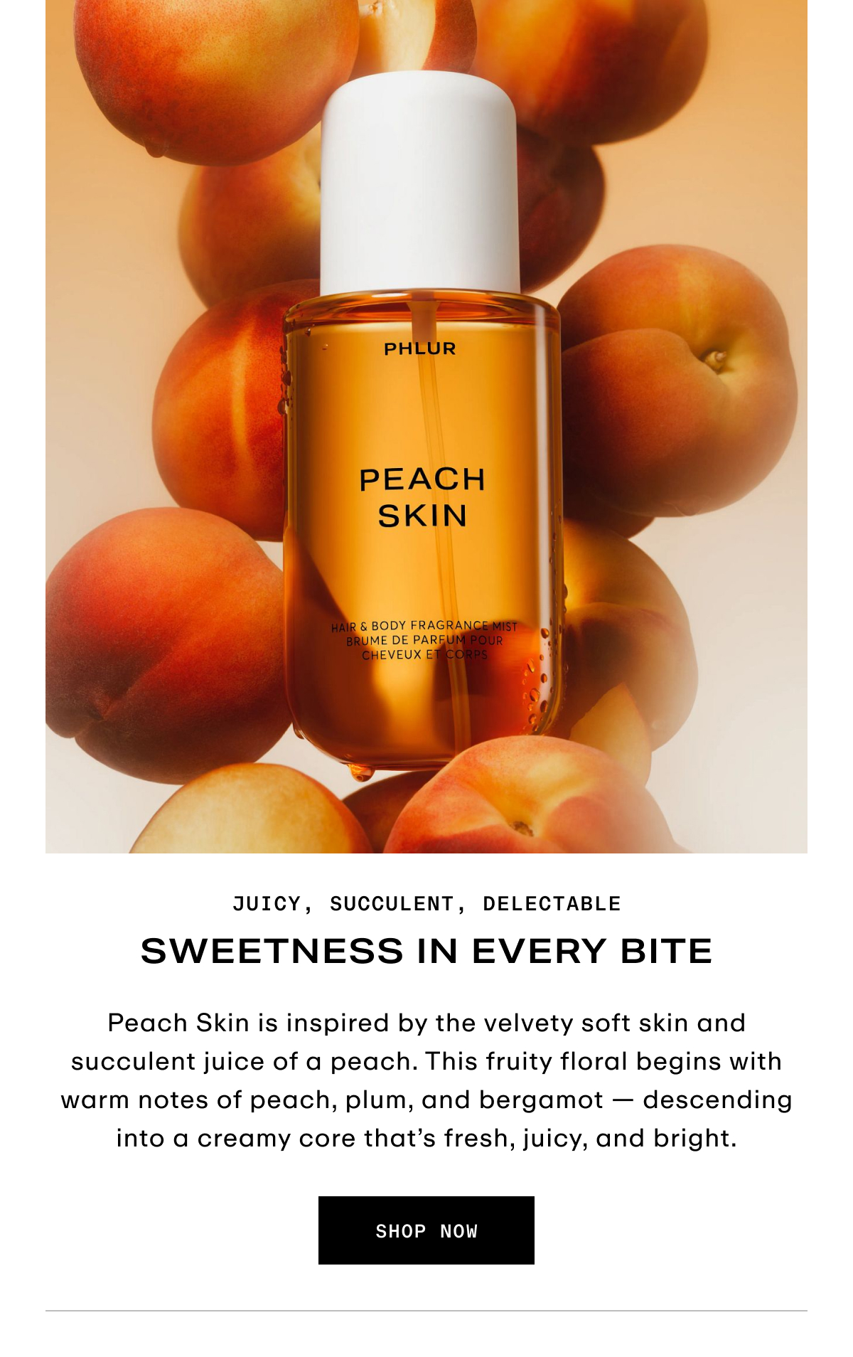 Hero - Peach Skin Hair & Body Mist