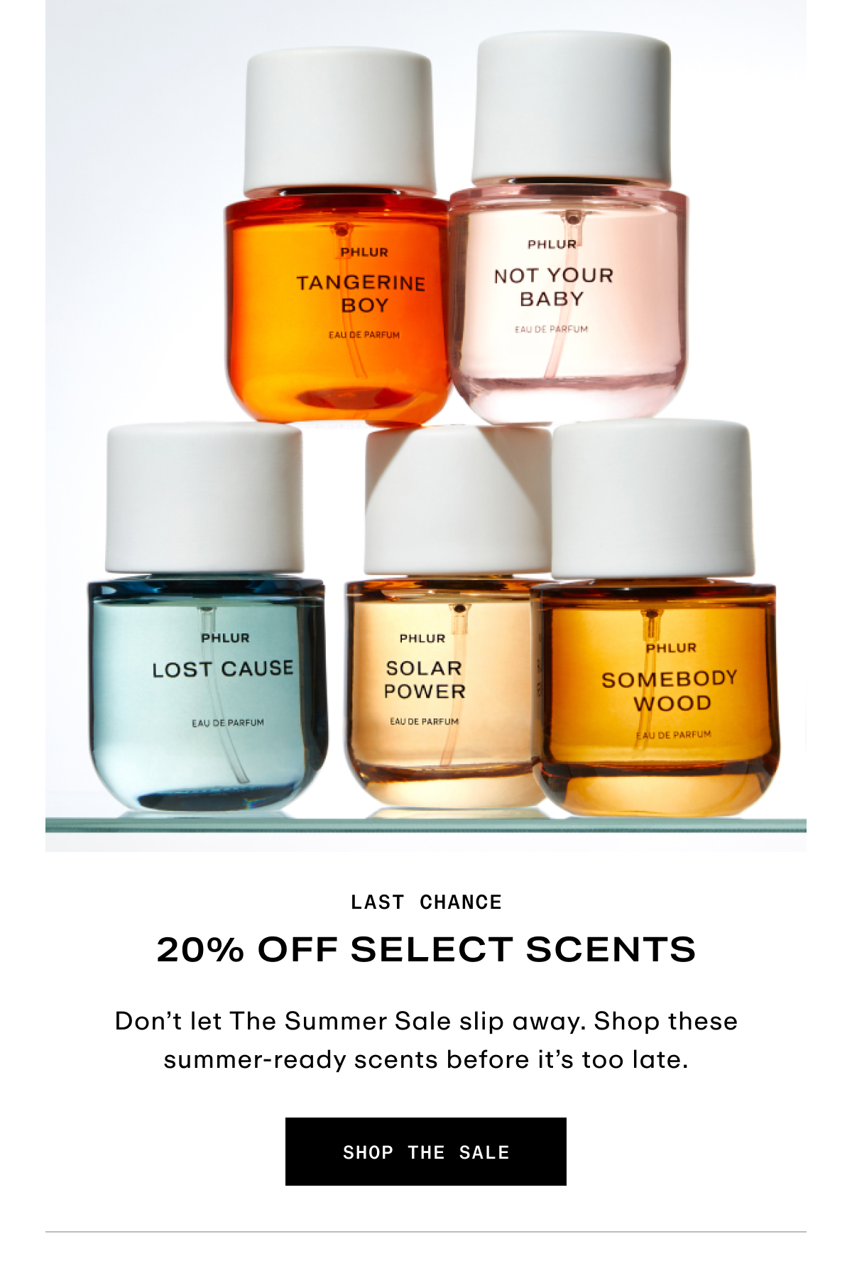 Hero - The Summer Sale - 20% Off Select Scents