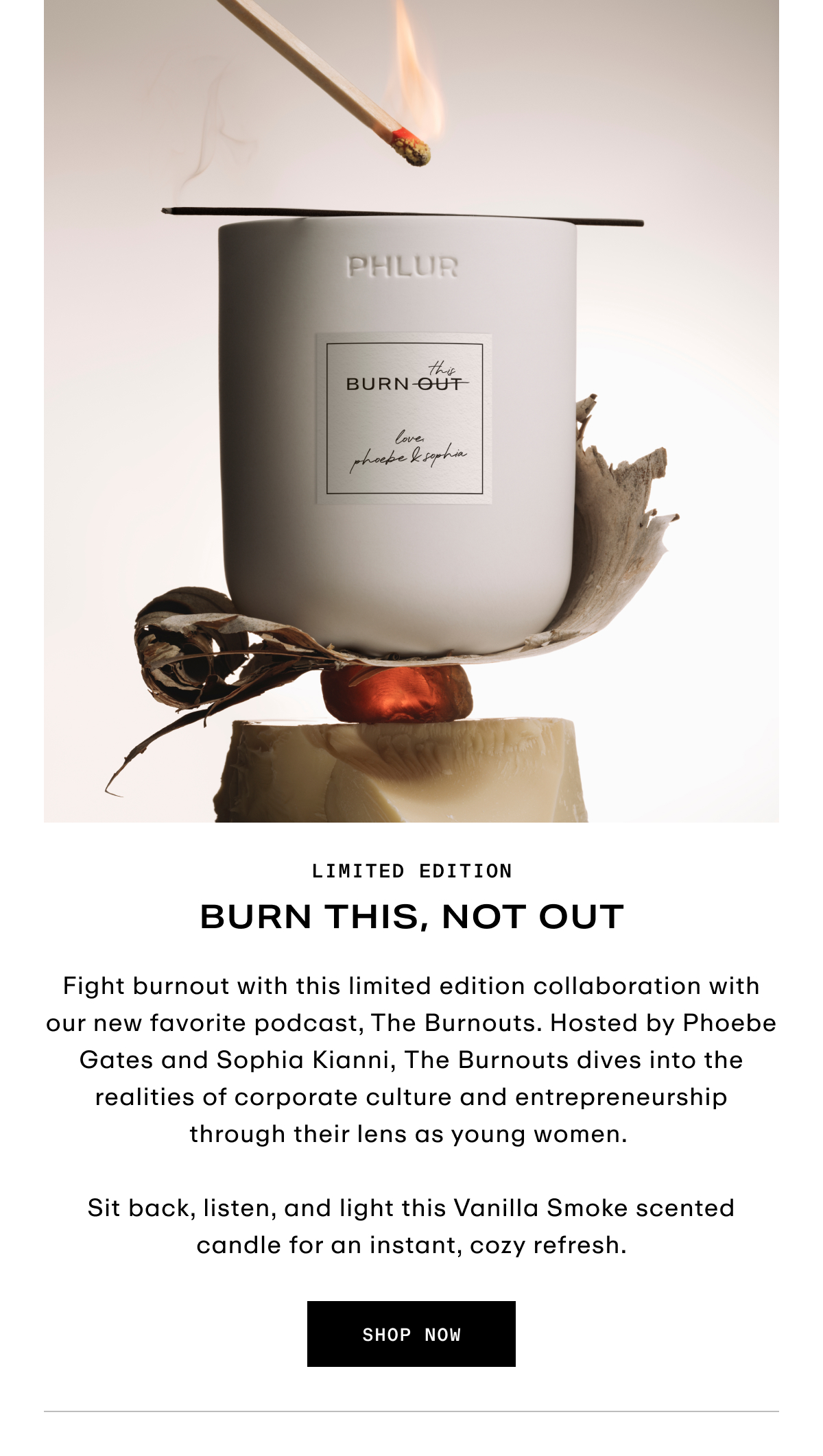 Hero - Limited Edition - Burn This, Not Out Candle