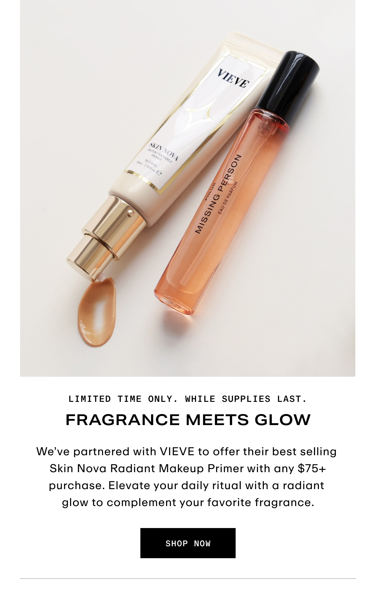 Hero - Limited time - Free Skin Nova Radiant Makeup Primer with $75+ purchase