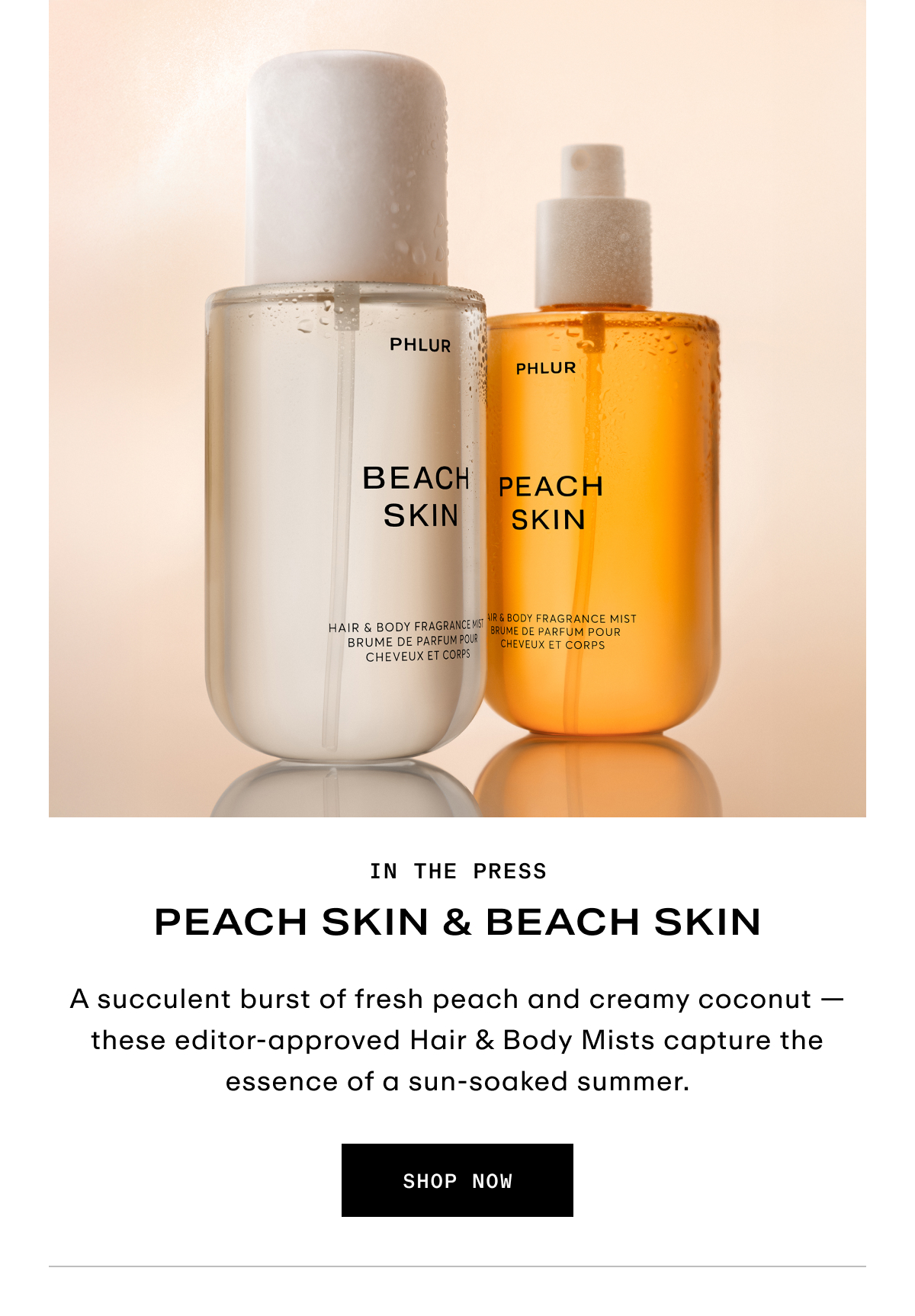 Hero - Peach Skin & Beach Skin In The Press