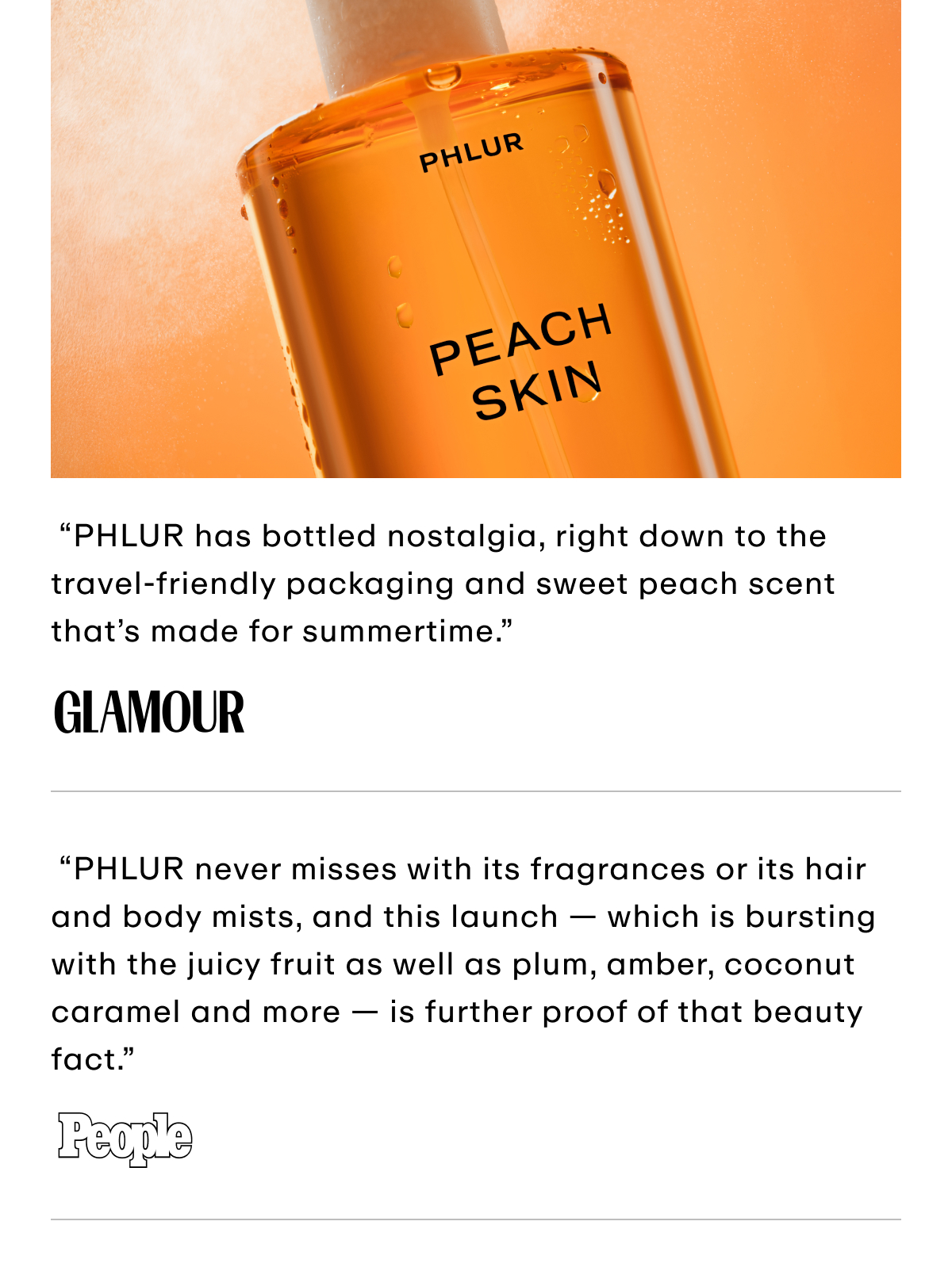 Peach Skin - In The Press