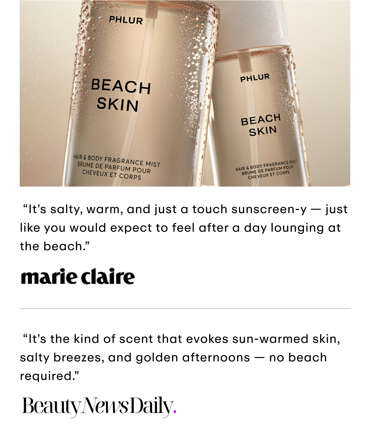 Beach Skin - In The Press
