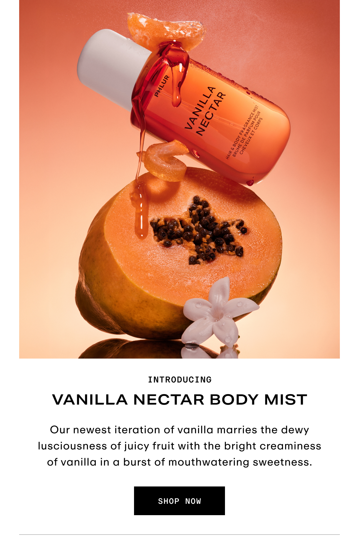 Hero - Introducing Vanilla Nectar Body Mist