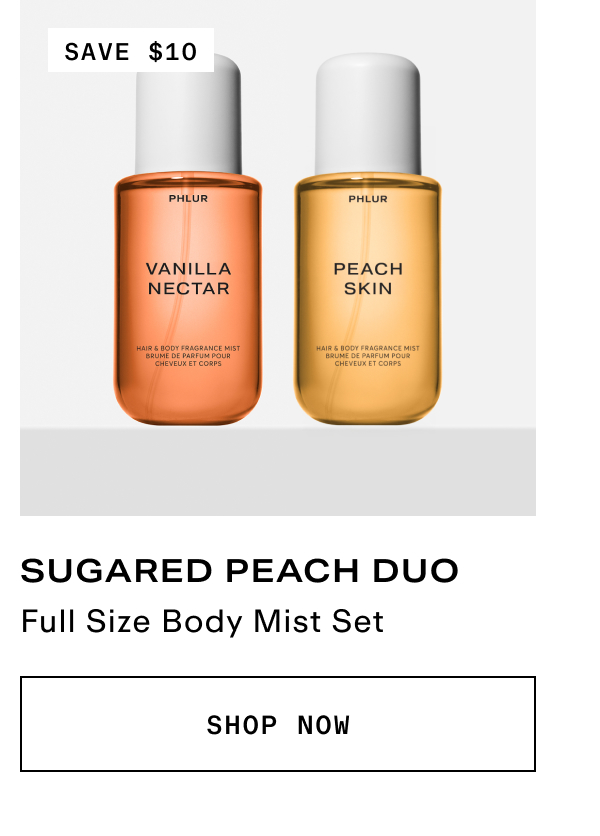 Sugared Peach Duo - Full Size Body Mist Set