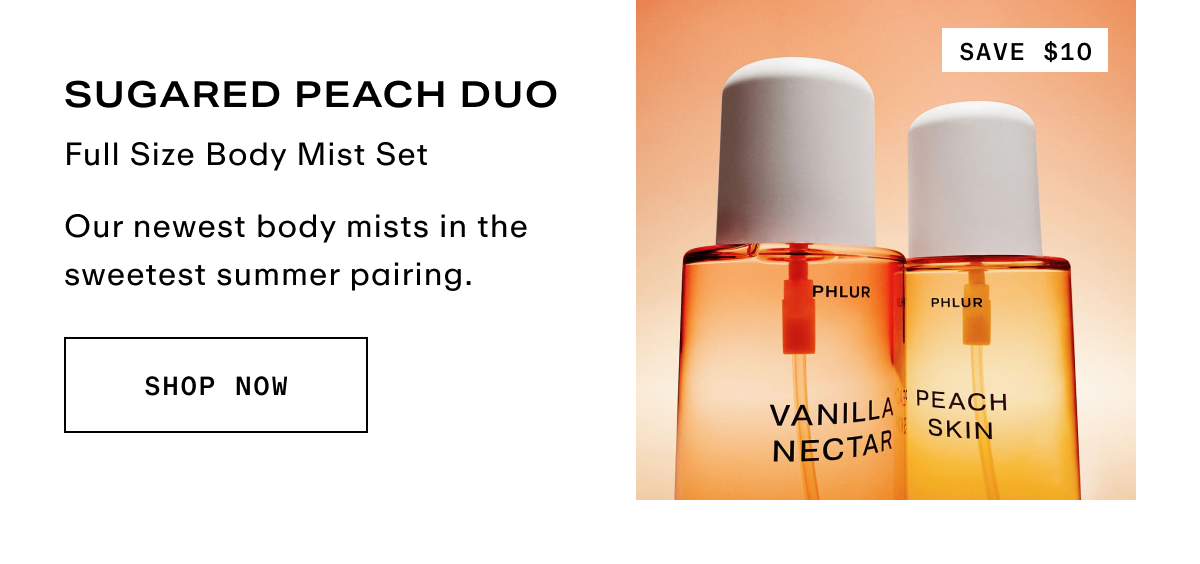 Sugared Peach Duo - Full Size Body Mist Set