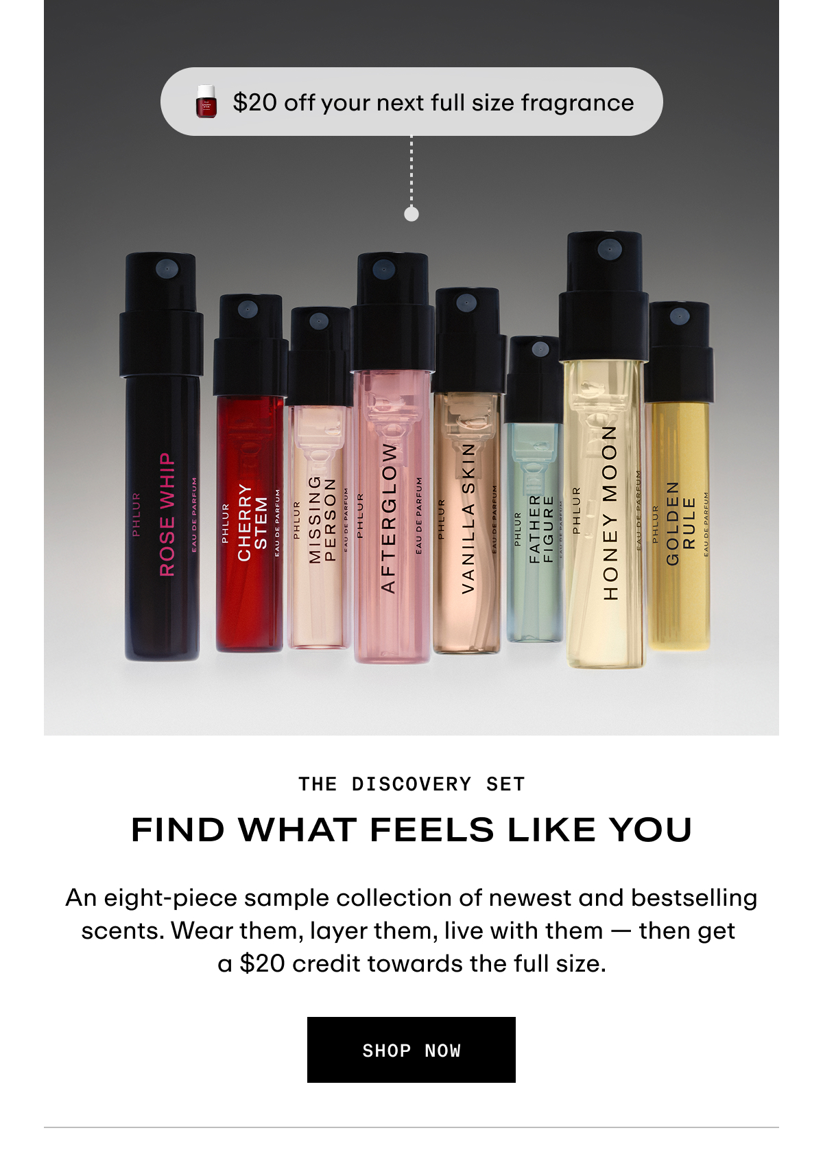 Hero - Discovery Set $20 Off Your Next Fragrance