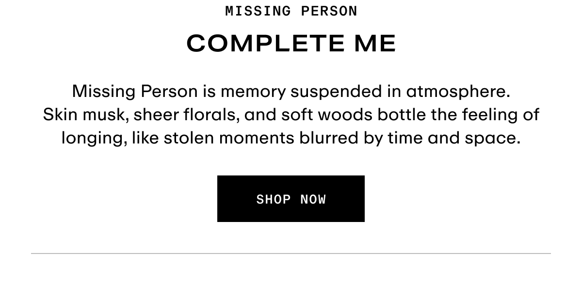 Hero - Missing Person Eau de Parfum
