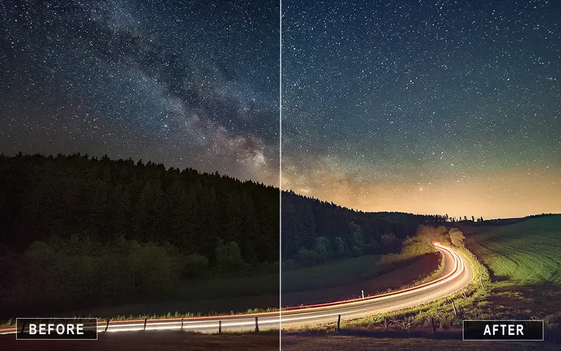 Cinematic Night Lightroom Presets