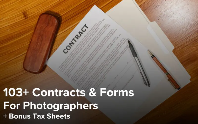  103+ Contracts & Forms Bundle for Photographers
