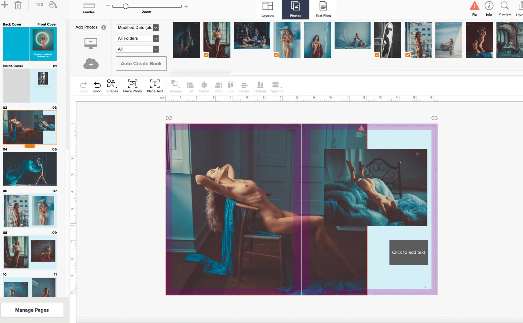 Create your own nude art magazines