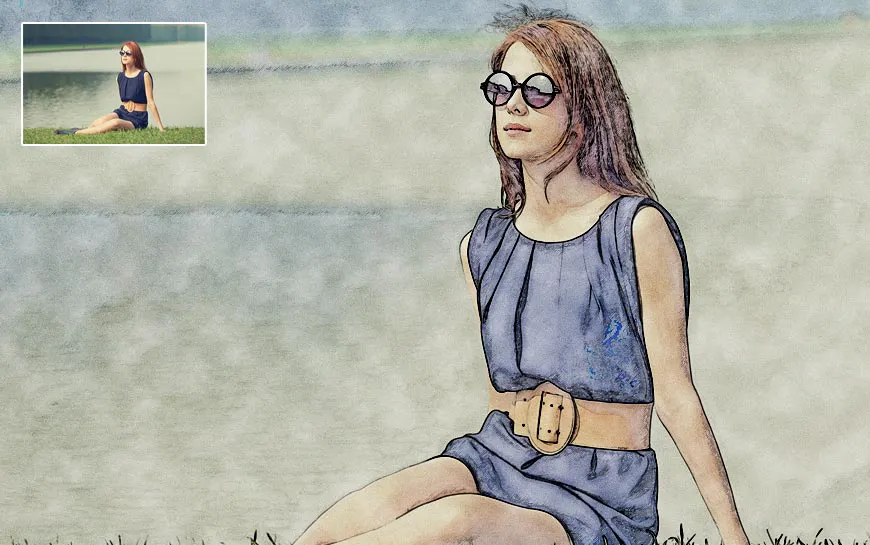  Photoshop Watercolour Action Pack