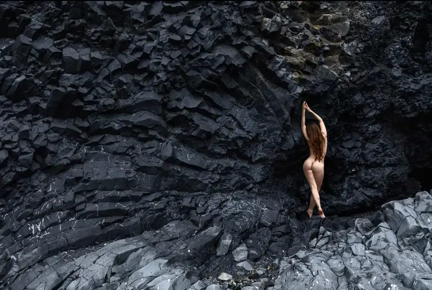 woman posing for nude art photography
