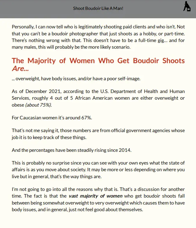 Shoot Boudoir Like a Man ebook screenshot