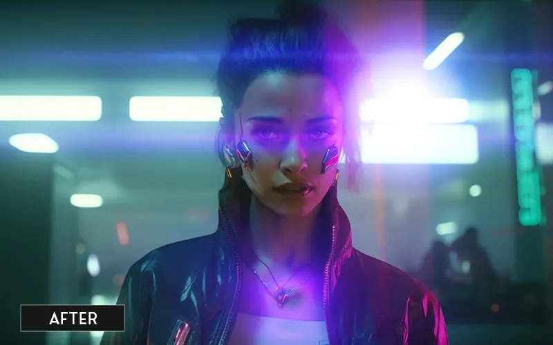 after using neon effects
