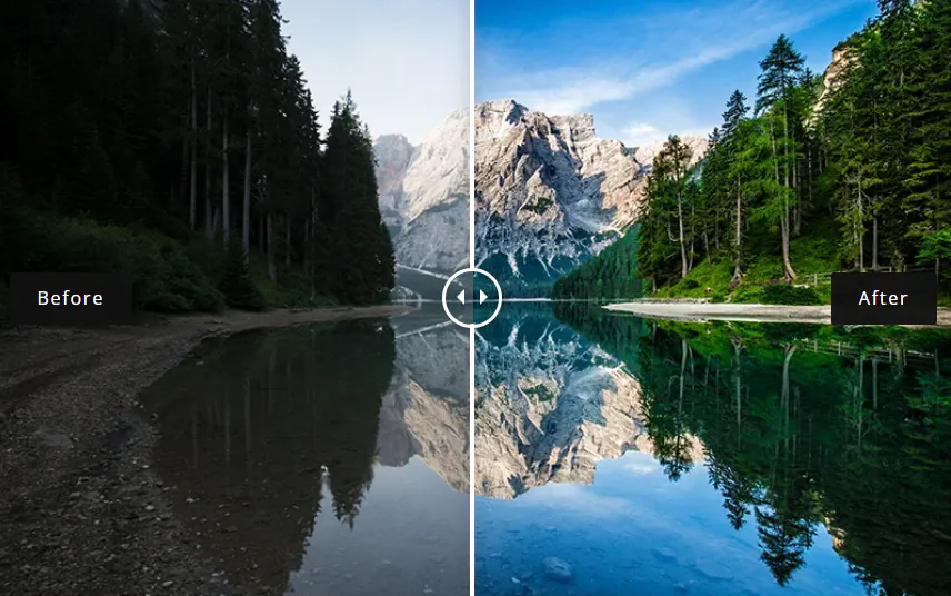 Braies Lake Reflection Editing Tutorial