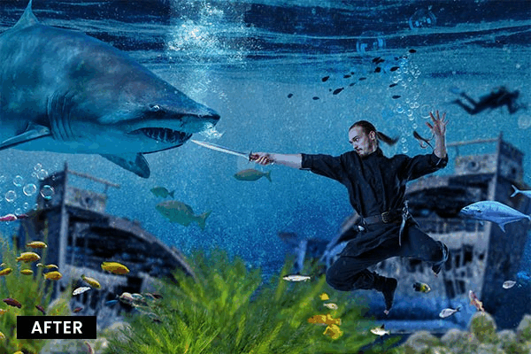 Underwater backdrops