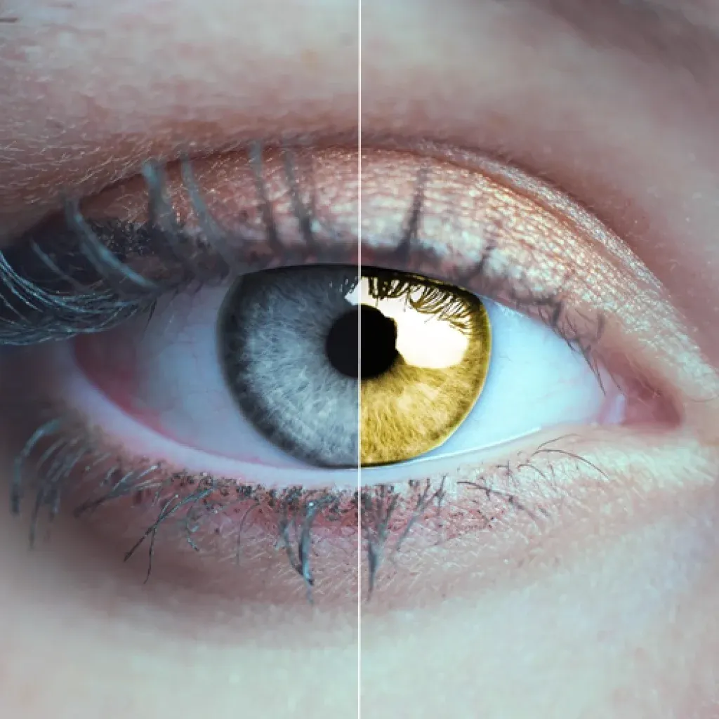 yellow eye overlay