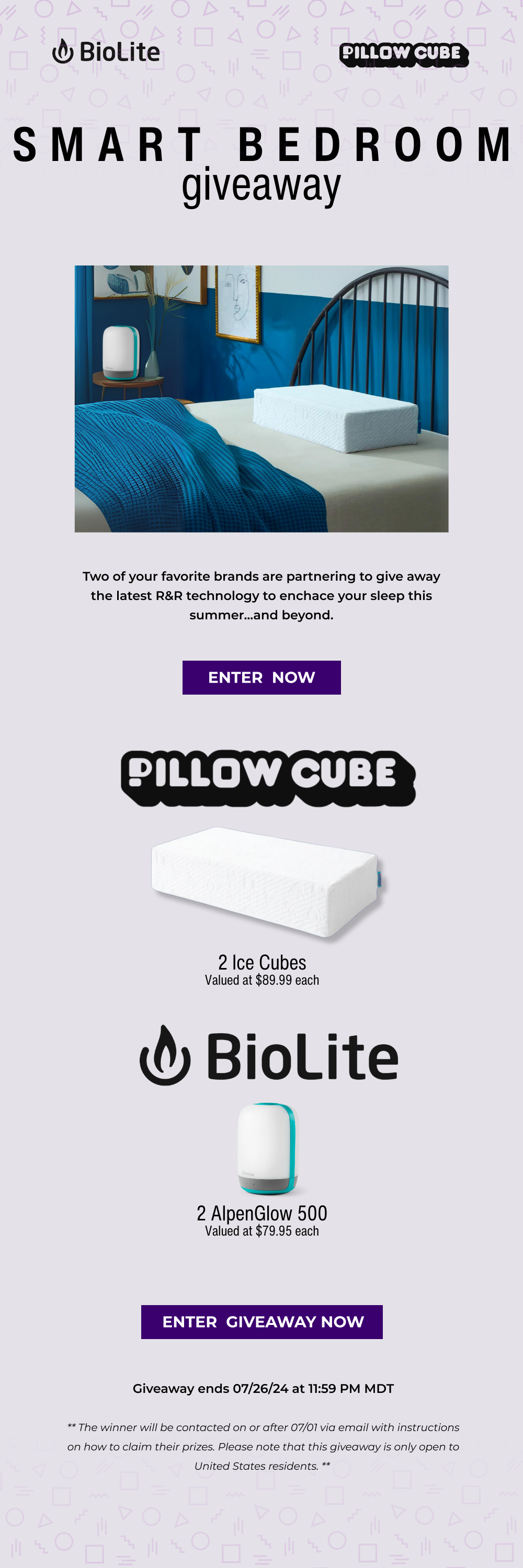 Pillow Cube | Smart bedroom Giveaway
