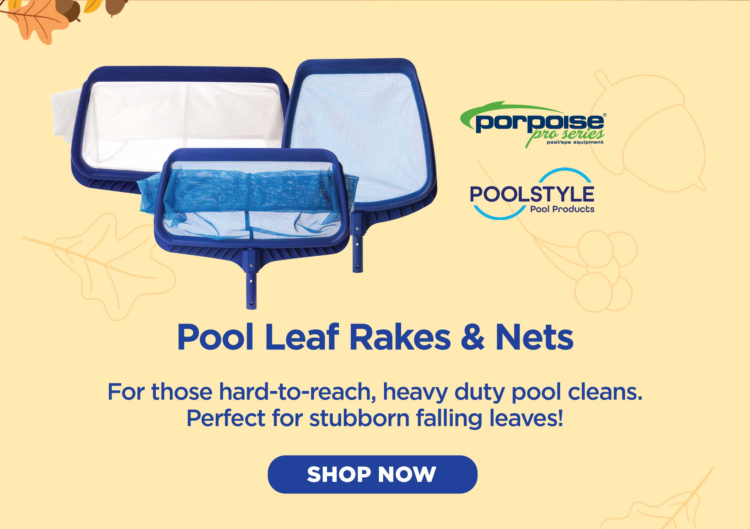 pool leaf rakes and nets