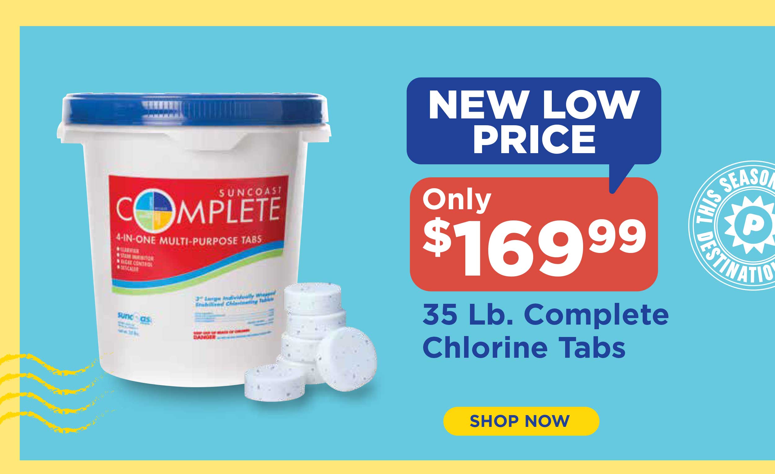 New Low Price On Chlorine Tabs!