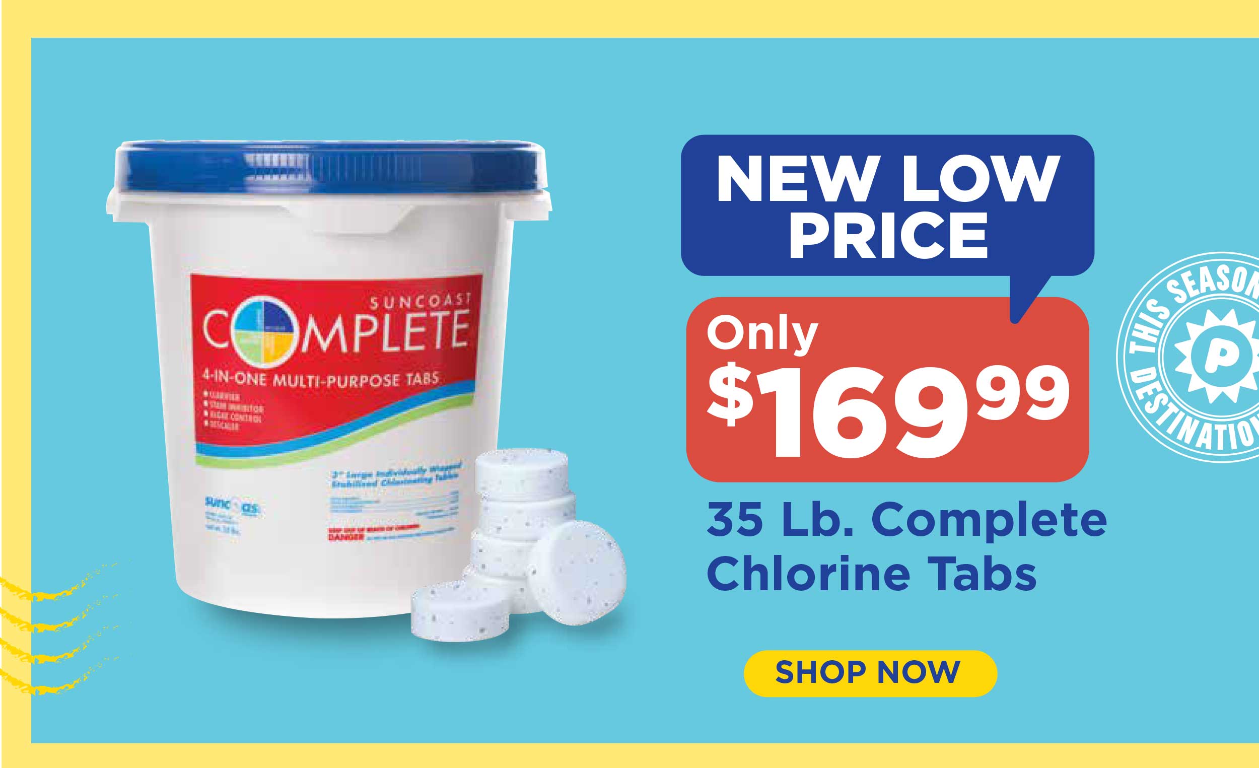 New Low Price On Chlorine Tabs!
