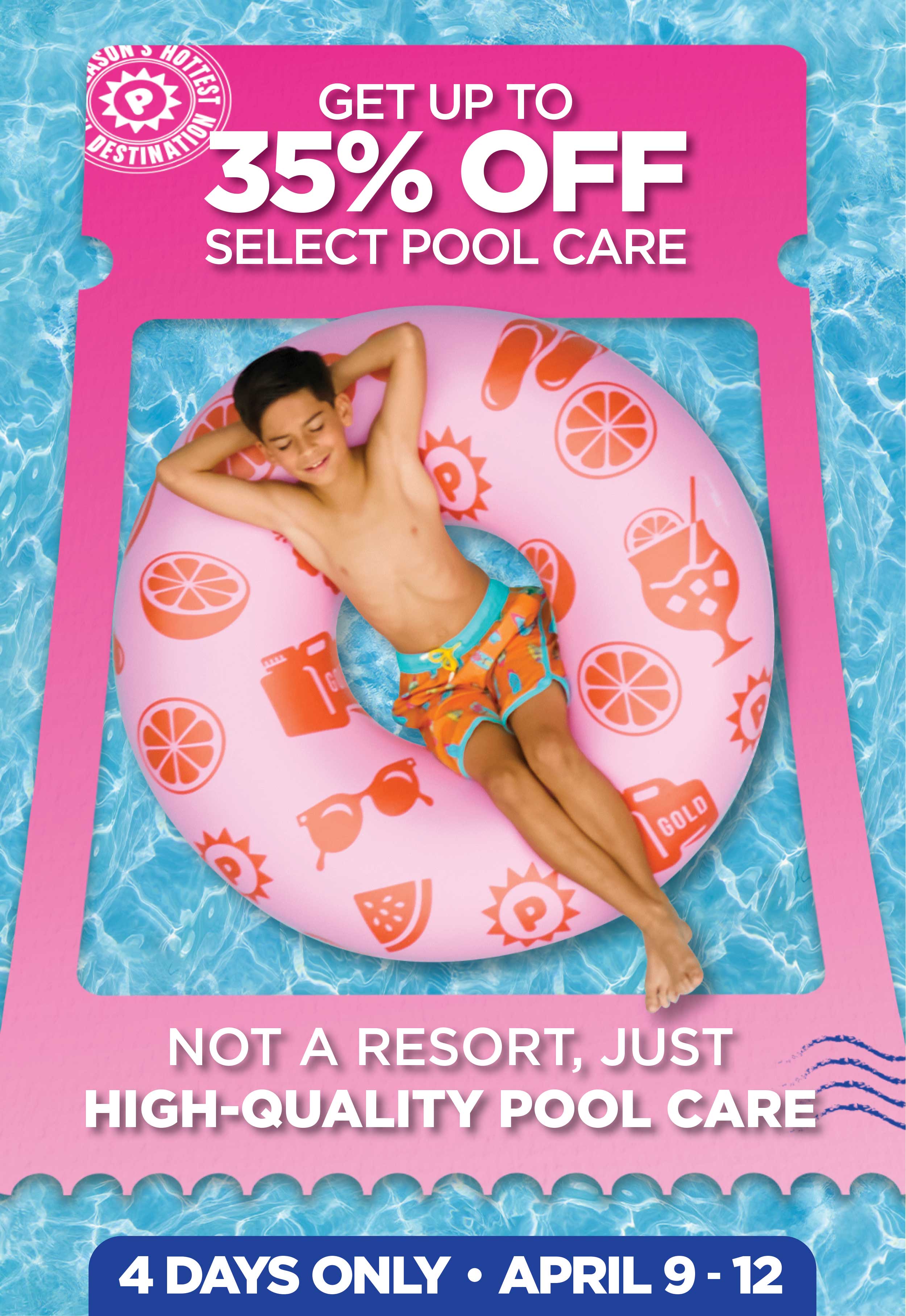 Up to 35% Off Select Pool Care!