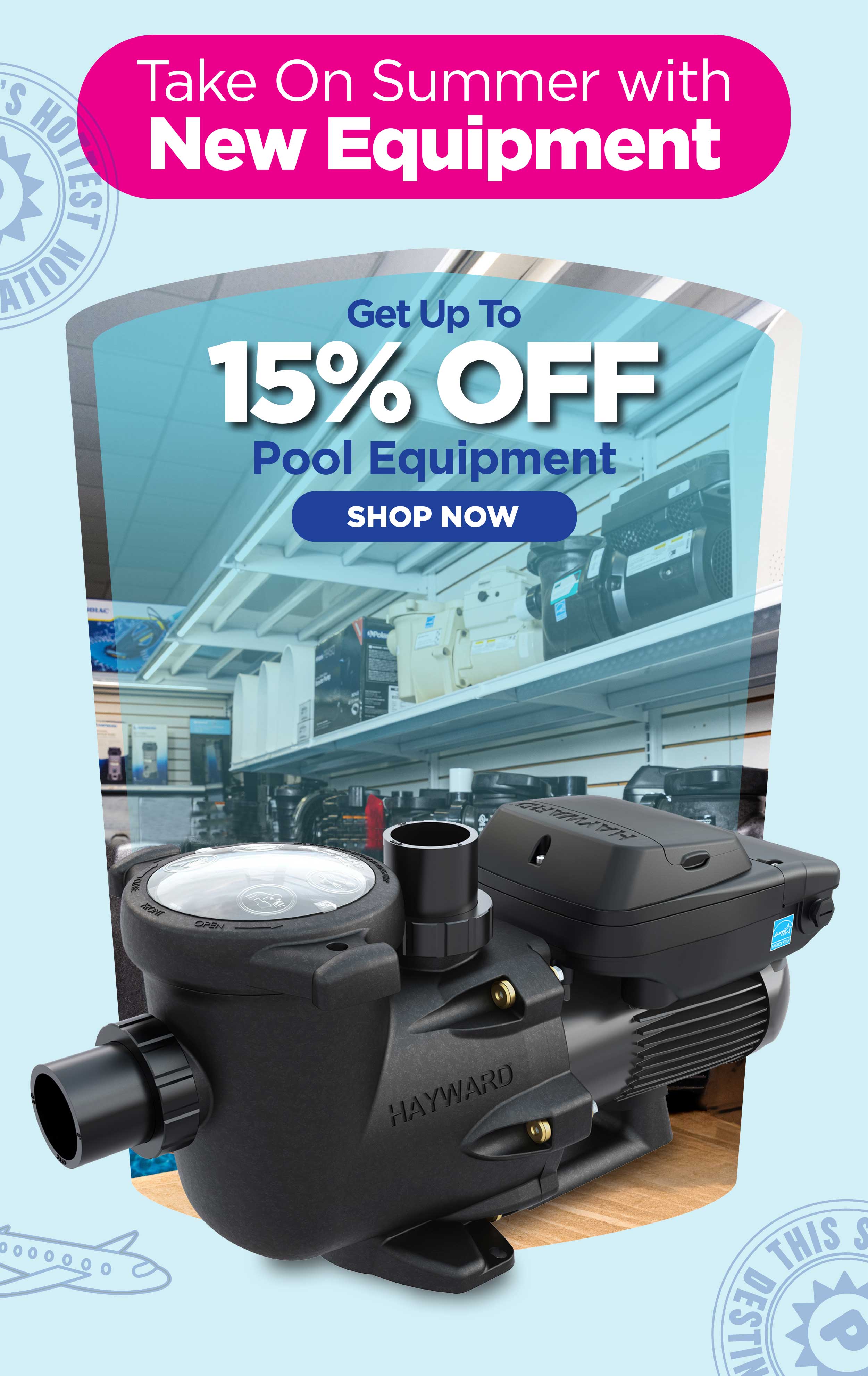 Get Up To 15% Off Pool Equipment!