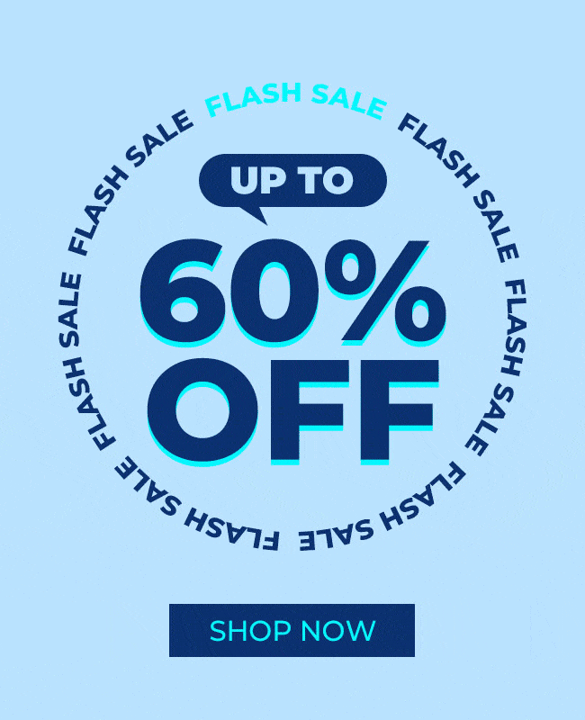 flash sale - up to 60% off