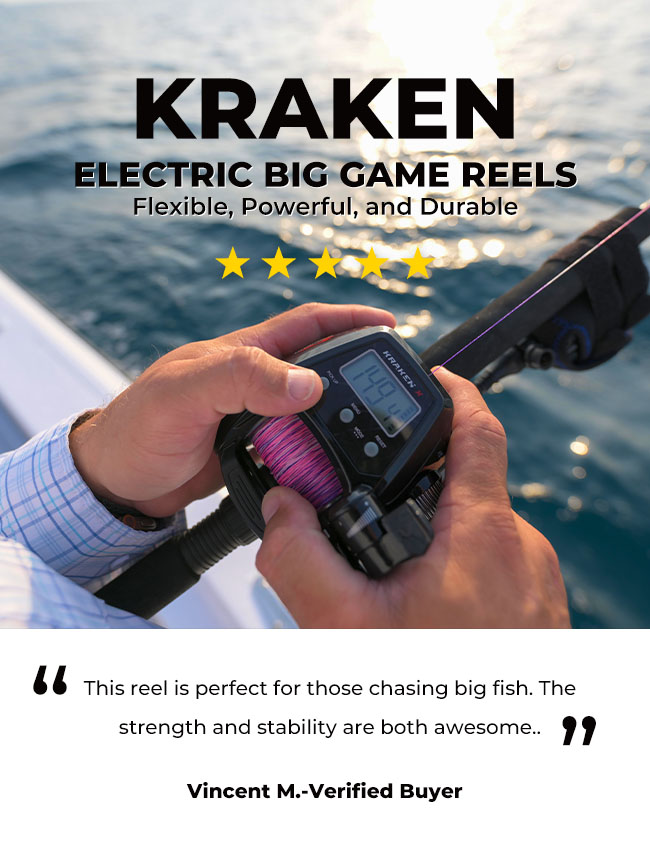 KRAKEN ELECTRIC BIG GAME REEL