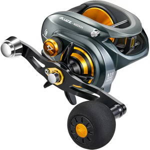 Image of Alijoz 400 Baitcasting Reel (Grey & Gold)