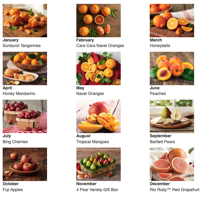 Harvest A Month Club