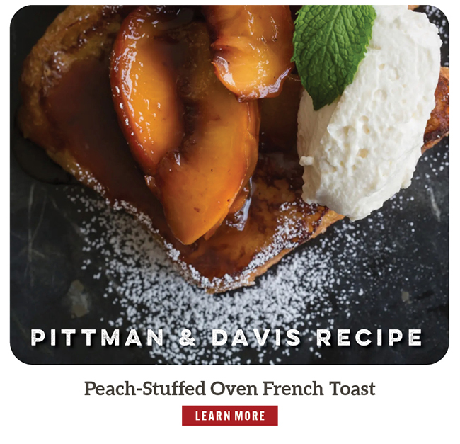 Peach-Stuffed Oven French Toast Recipe