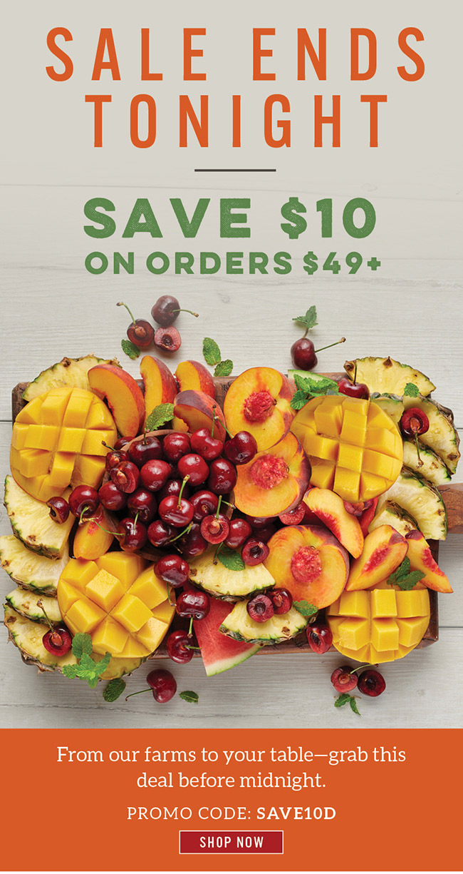 Save $10 on orders over $49