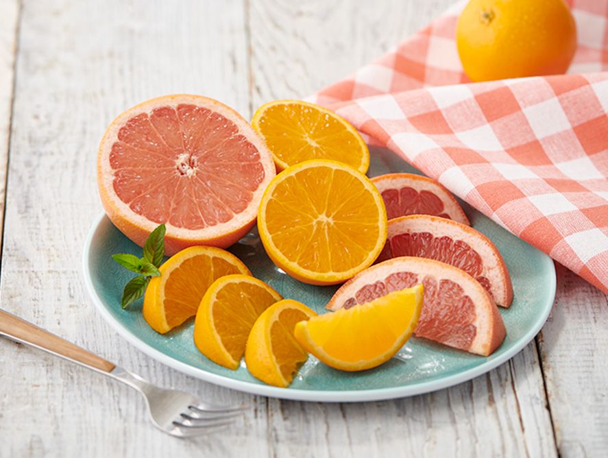Valencia Oranges and Heritage Grapefruit
