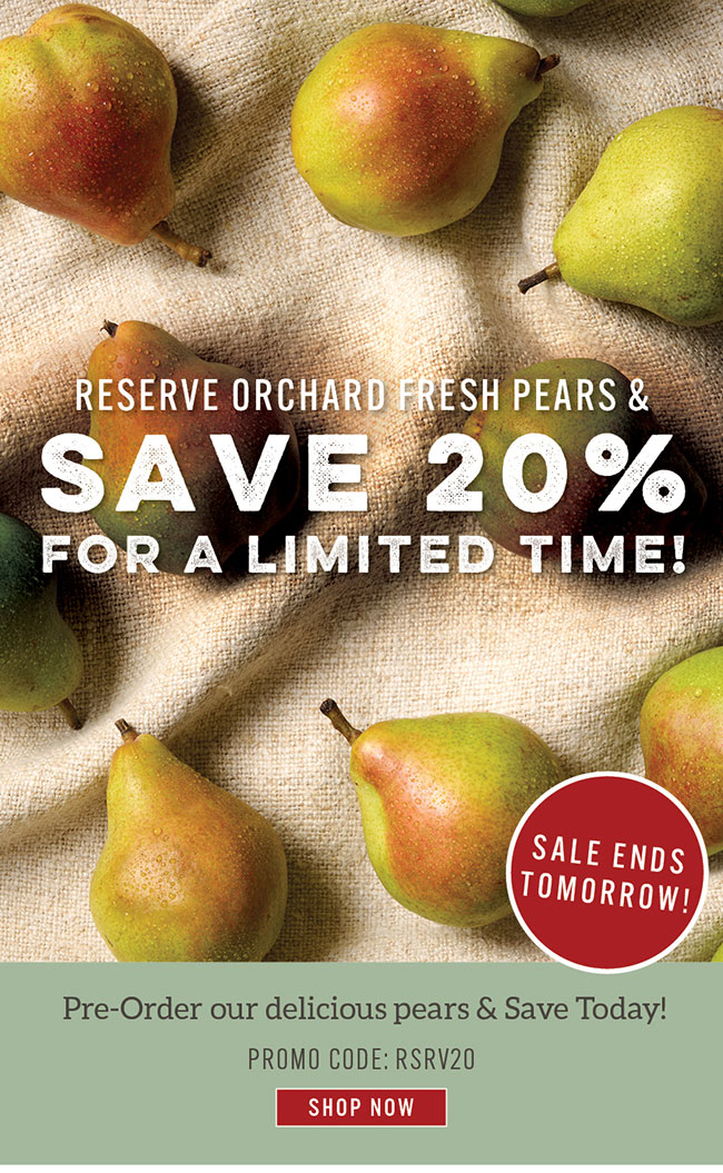 20% Off Pears