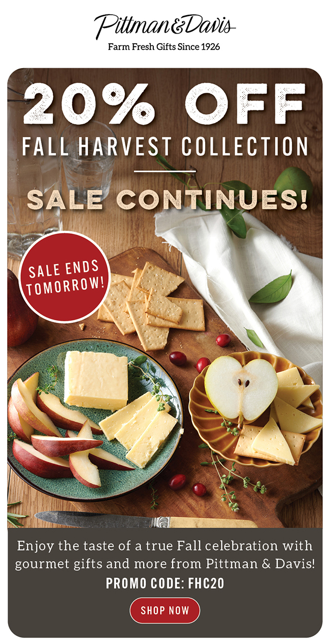 20% Off Fall Gifts