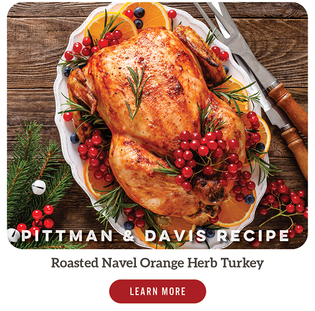 Roasted Navel Orange Herb Turkey